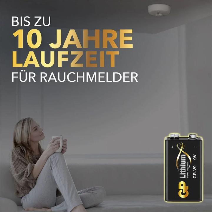 Produktbild GP Batteries GP Batterie Lithium 9V (1 Stk., 9V Block, 800 mAh)