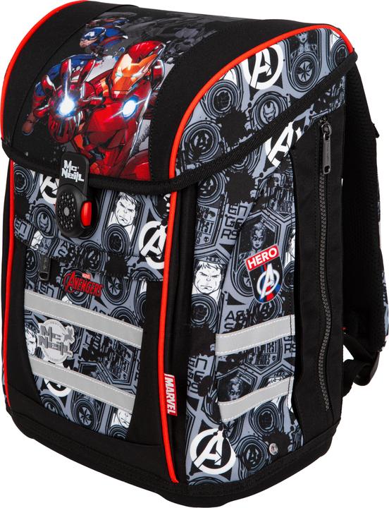 Coolpack Schulranzen Stoff schwarz, rot