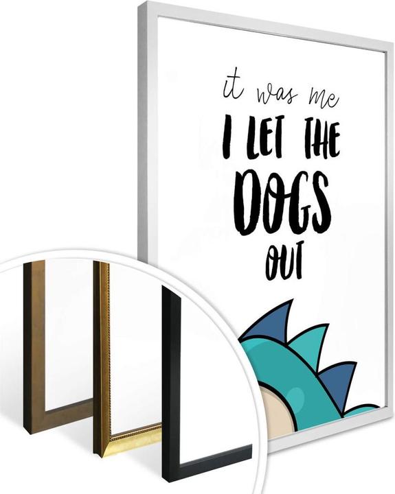 Image du produit Trenddeko J'ai laissé sortir les chiens (24 x 30 cm)
