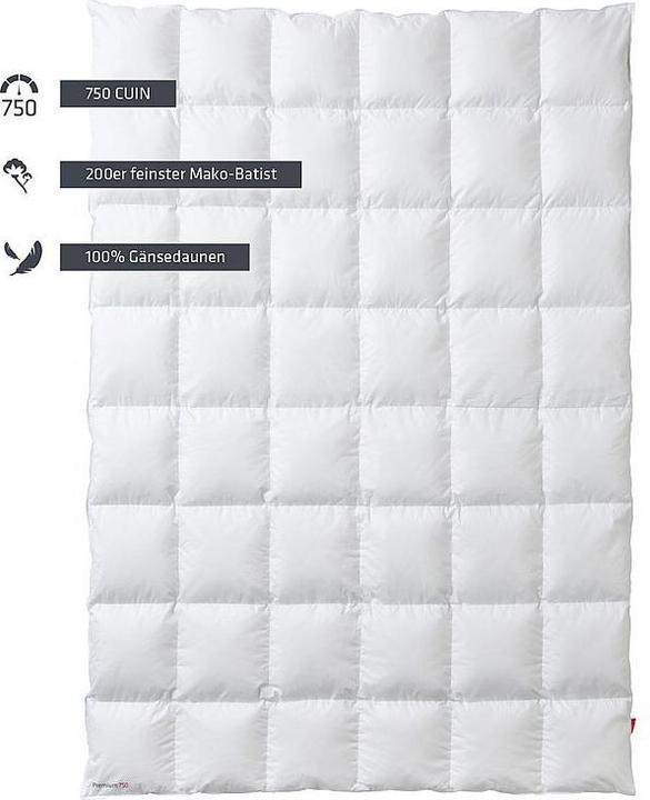 Produktbild Kauffman Collection Einziehdecke "Premium 750" (400g Mittel) (400 g, 140 x 200 cm)
