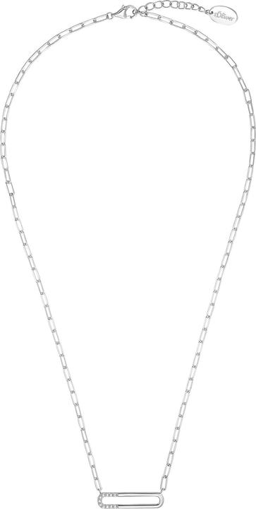 Immagine prodotto S.Oliver Collana da donna, argento 925, zirconi (sintetici) (Argento 925, 42 - 45 cm)