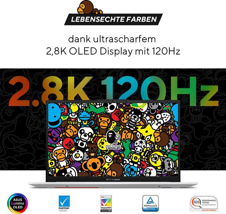 Actual product image ASUS Vivobook S 15 OLED BAPE Edition (15.60", Intel Core i5-13500H, 16 GB, 512 GB, CH)