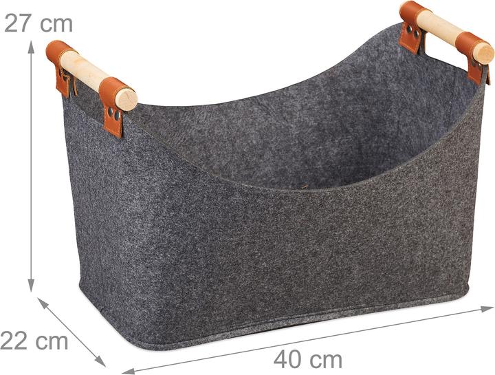 Produktbild Relaxdays Filztasche (40 x 22 x 27 cm)