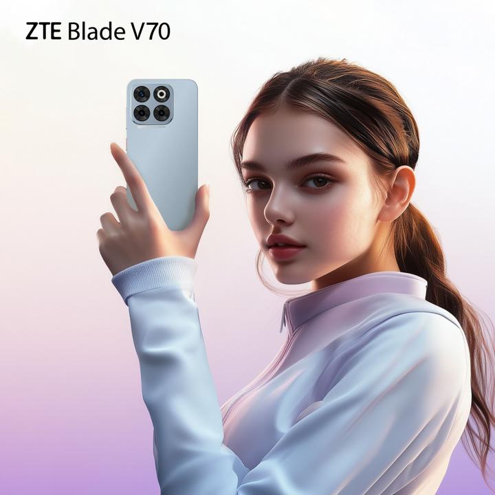 Actual product image ZTE Blade V70 8GB/256GB Stardust Gray (256 GB, Stardust grey, 6.70", Dual SIM, 4G)