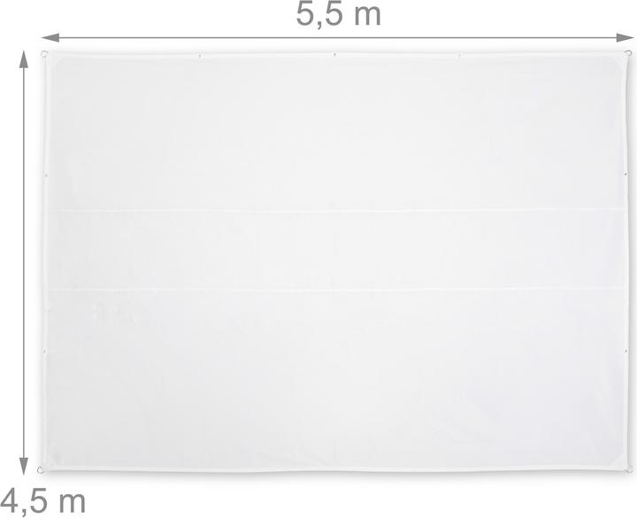 Actual product image Relaxdays Shade sail (550 x 450 x 0.1 cm)