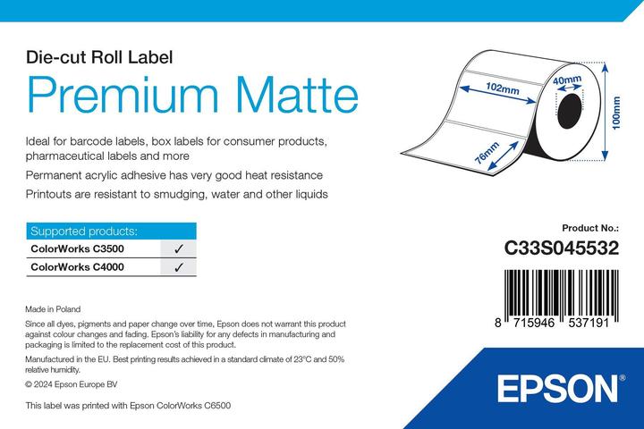 Actual product image Epson Premium mat