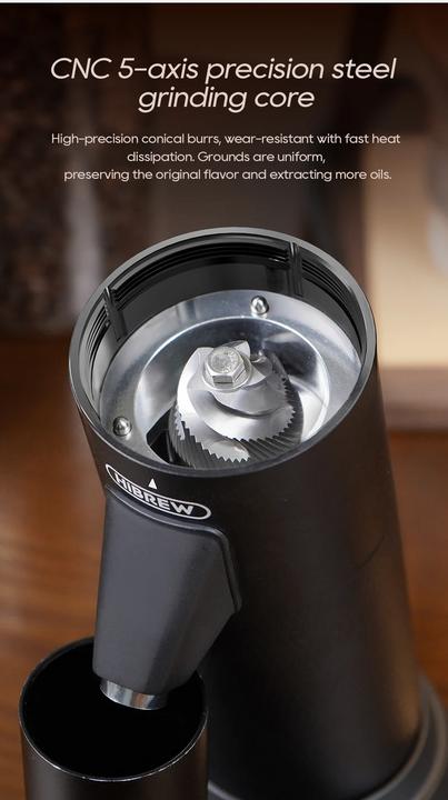 Productafbeelding HiBREW G5 Elektrische koffiemolen 48mm conische wortelmolen