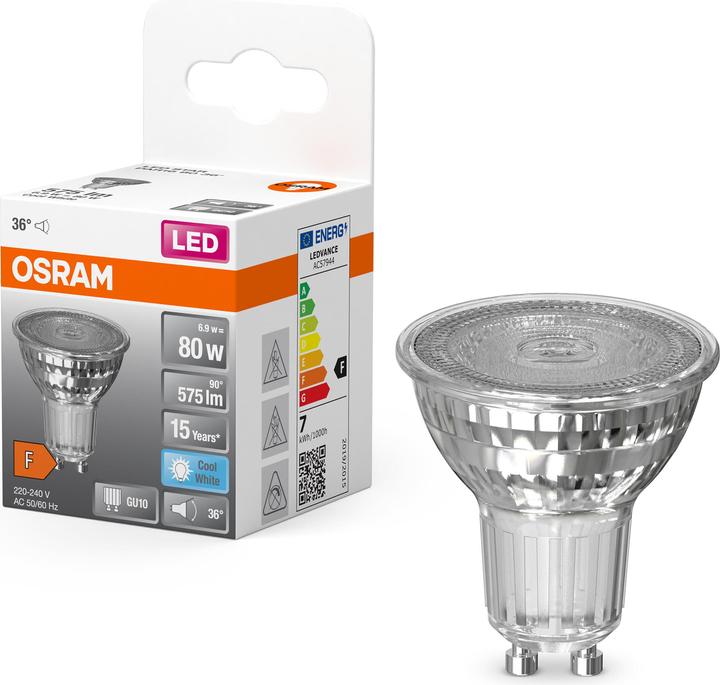Actual product image Osram Star Par 16 (GU10, 6.90 W, 575 lm, 1 x, F)