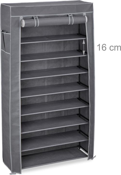 Actual product image Relaxdays Shoe cabinet (86 x 30 x 158 cm)