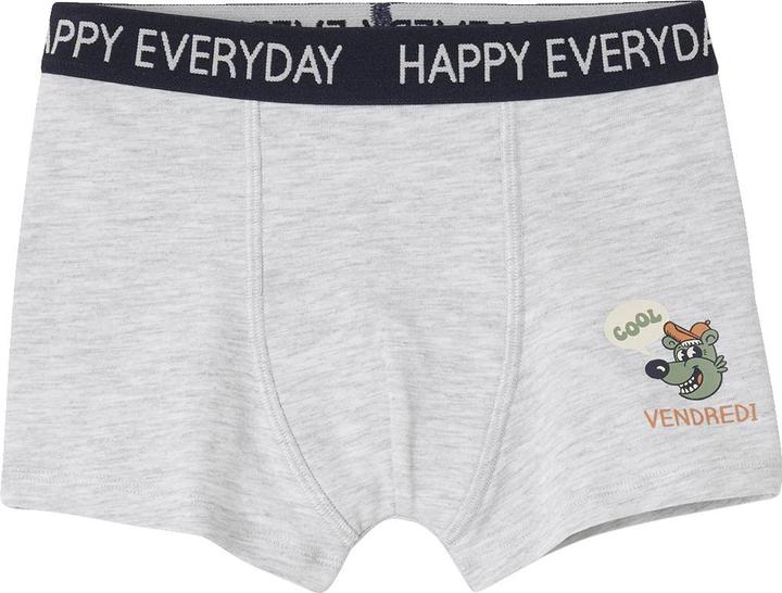 Actual product image Vertbaudet Bio-Kollektion: 7er-Pack Jungen Boxershorts mit Wochentag und Schriftzug (92, pack of 7)