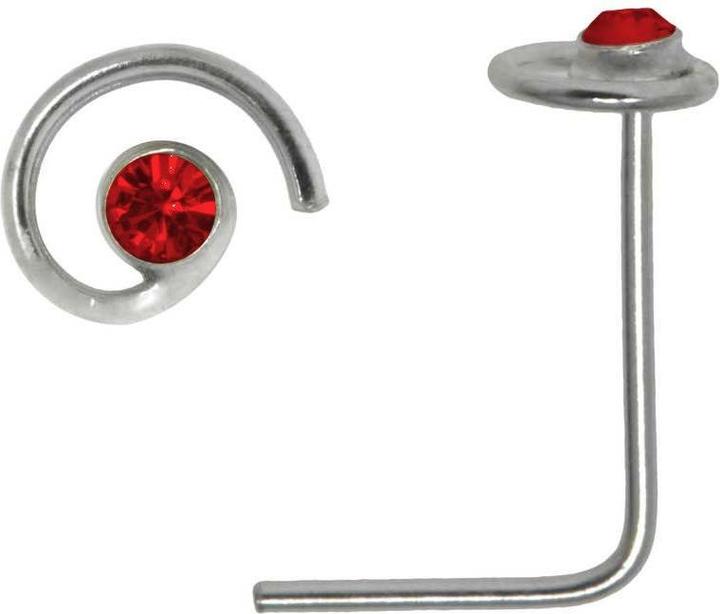Immagine prodotto Bijouteria Piercing per naso (Argento 925, Vetro (di orologio))