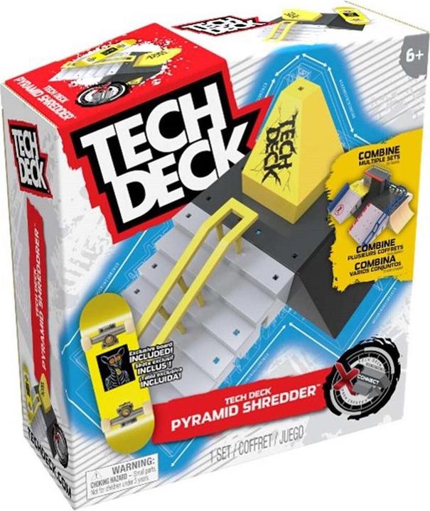 Actual product image Spin Master Tech Deck, Pyramid Shredder, X-Connect Park Creator, set di rampe da personalizzare e costruire con