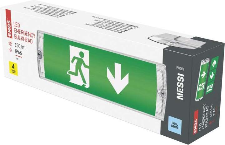Actual product image Emos LED emergency light 3W 3H IP65