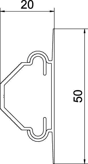 Immagine prodotto OBO Bettermann Canalina per cavi ECK 3535 f/hjørne hvid (Tubazione, 200 cm)