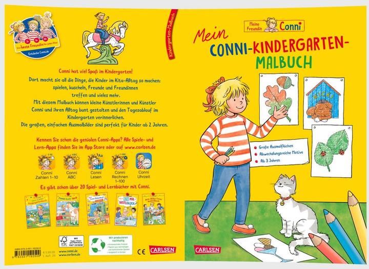 Produktbild Conni Gelbe Reihe (Beschäftigungsbuch): Mein Conni-Kindergarten-Malbuch