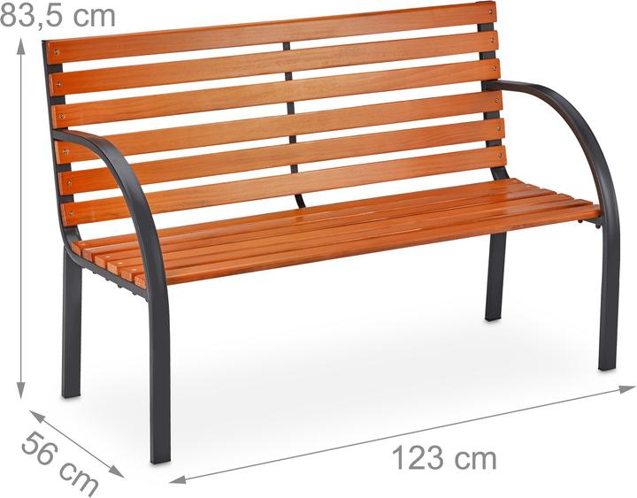 Actual product image Relaxdays Garden bench