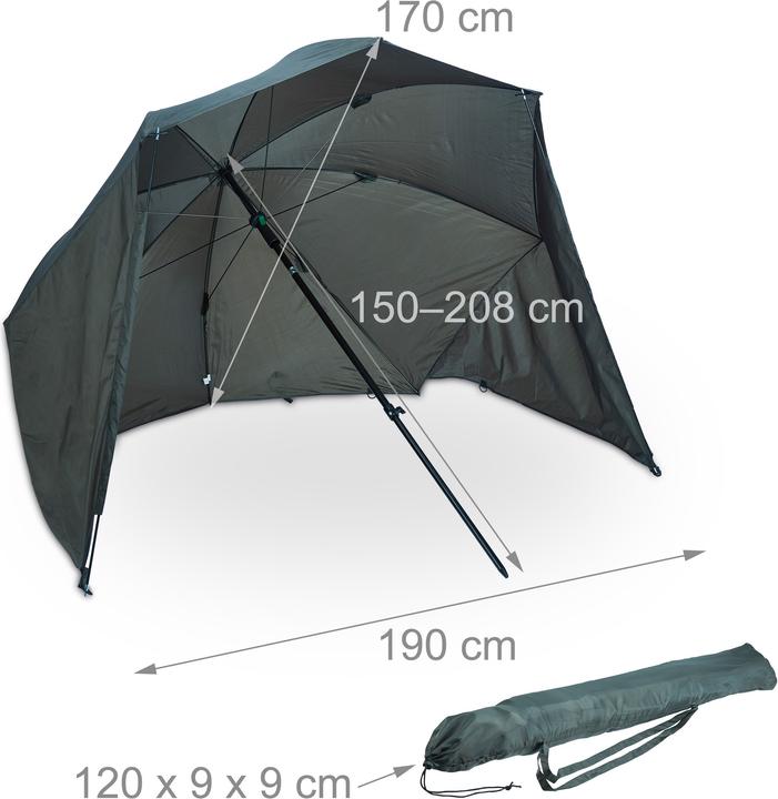 Actual product image Relaxdays Fishing umbrella (1.90 m)