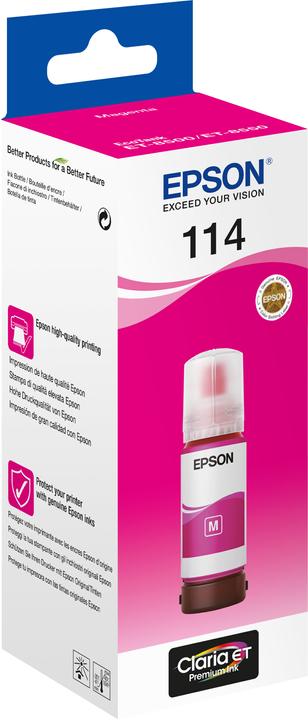 Actual product image Epson 114 EcoTank ink bottle (M)