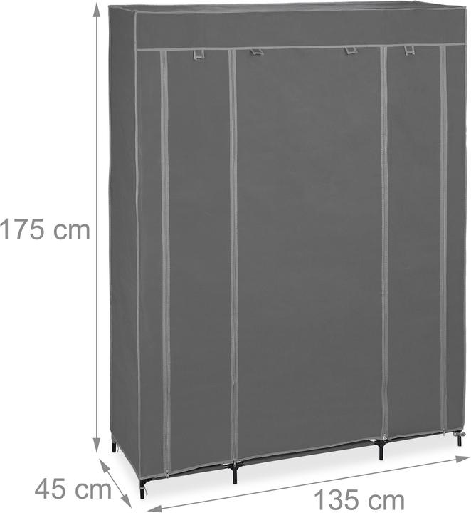 Image du produit Relaxdays Penderie tissu (135 x 45 x 175 cm)