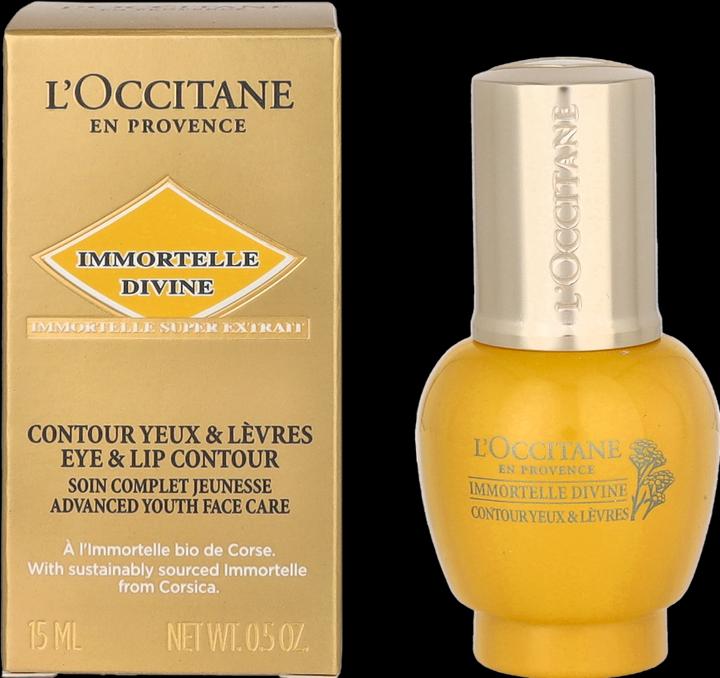 Image du produit L'Occitane Immortelle Divine Soin contour des yeux et des lèvres (Fluide, 15 ml, Journée)