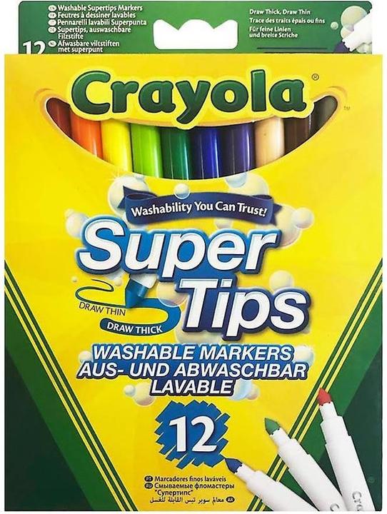 Image du produit Crayola Marqueur avec Super-Point (Multi, 12 x)