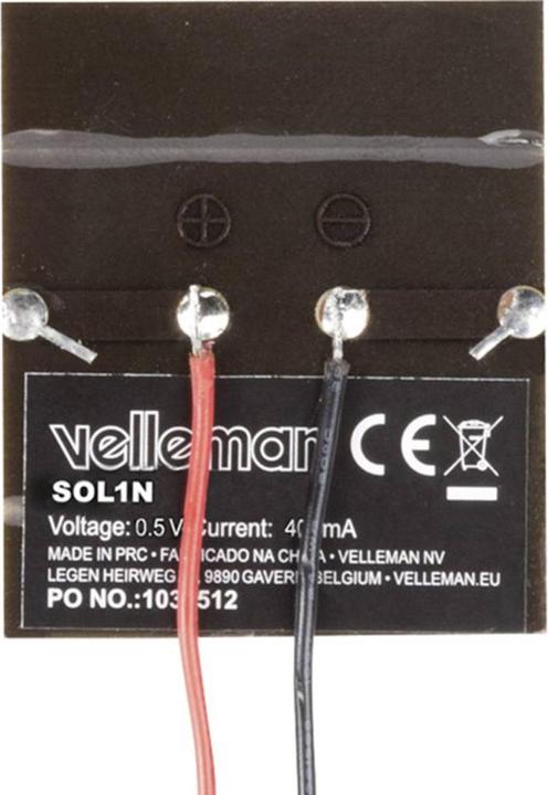 Produktbild Velleman SOL1N Polykristallines Solarmo (0.01 kg)