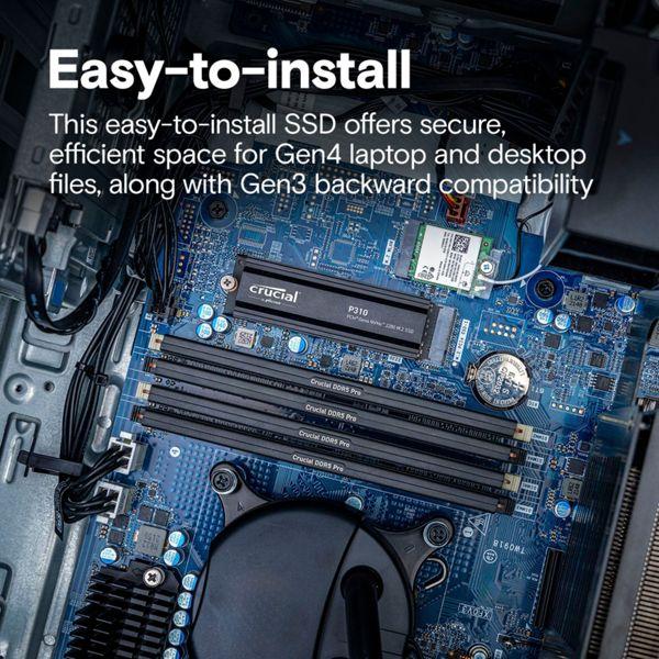 Actual product image Crucial P310 mit Heatsink (1000 GB, M.2 2280)