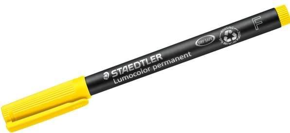Actual product image Staedtler Lumocolor permanent (Yellow, 0.60 mm, 1 x)