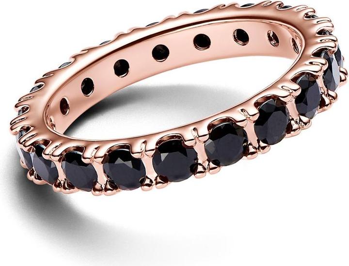 Produktbild Pandora Schwarze Funkelnde Reihe Ewigkeits Ring (56)
