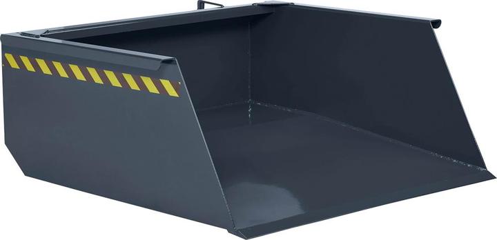 Actual product image Rotherm Tipper bucket for stacker installation, capacity 1.5 m³, charcoal RAL 7016.