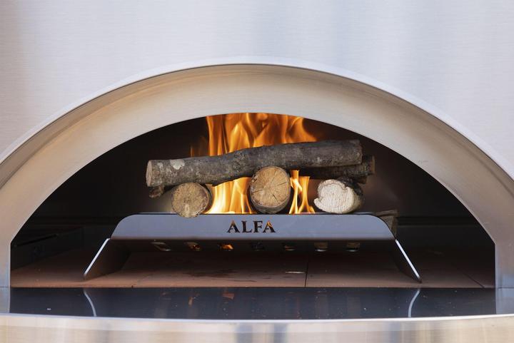 Productafbeelding Alfa Forni Kit Hybrid 2 Pizze (Futuro) Roestvrij staal