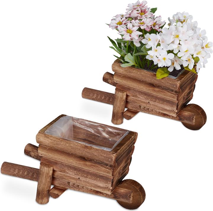 Produktbild Relaxdays Pflanzschubkarre (26 cm)
