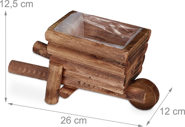 Produktbild Relaxdays Pflanzschubkarre (26 cm)
