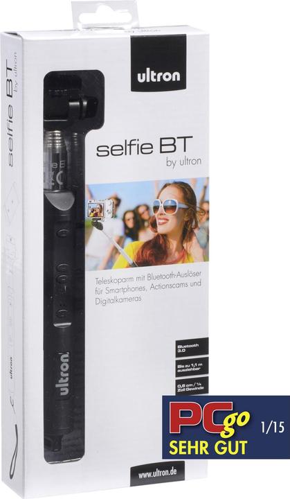 Actual product image Ultron Selfie BT telescopic arm control g. over. BT 3.0 extendable in 7 steps up to 1.1 m Universal