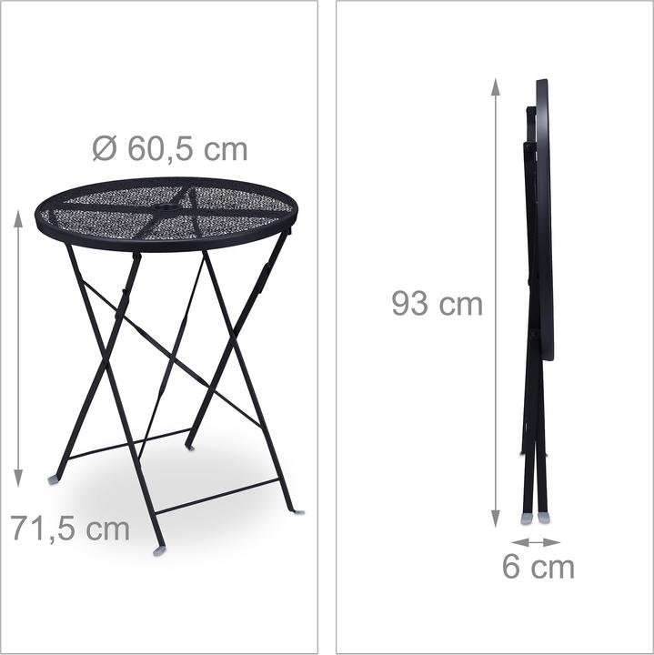 Produktbild Relaxdays Balkontisch (60.50 cm)