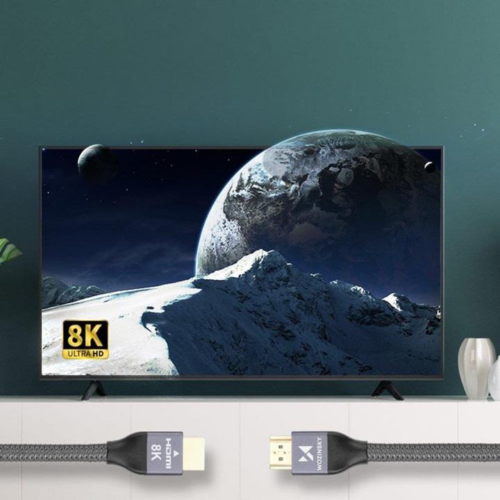 Produktbild Wozinsky cable HDMI 2.1 8K 60 Hz 48 Gbps / 4K 120 Hz / 2K 144 Hz 1 m Silver (WHDMI-10) (1 m, HDMI)