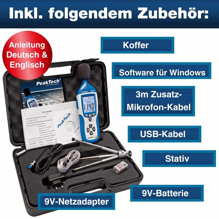 Image du produit Peaktech P 8005 Sonomètre