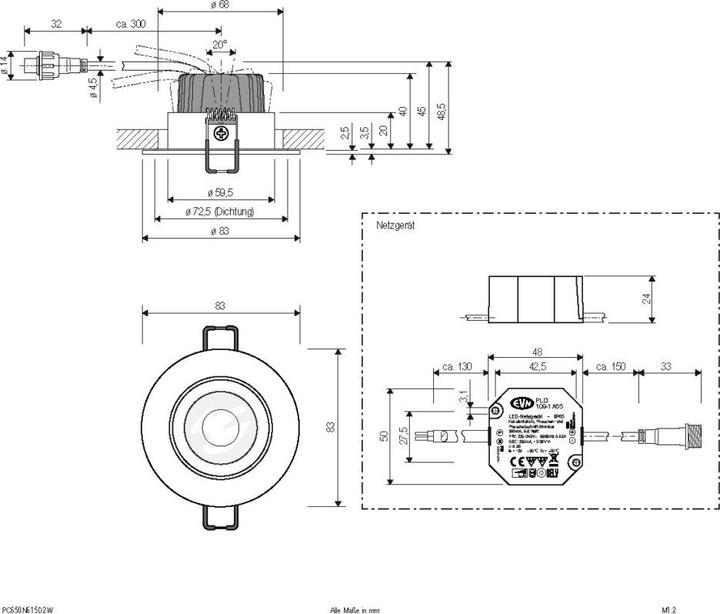 Produktbild EVN PC650N615D2W (600 lm)
