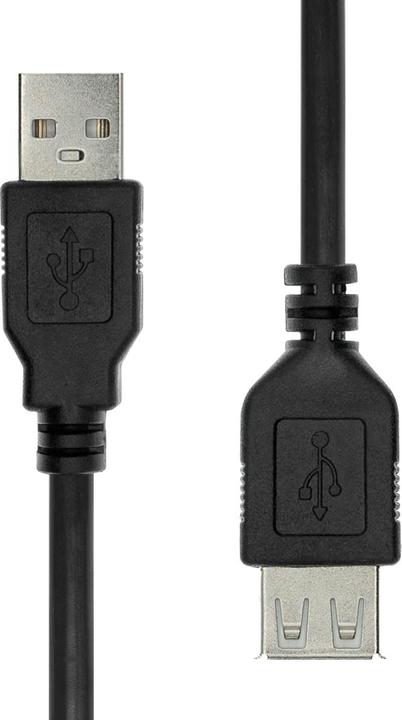 Produktbild ProXtend USB 2.0 Extension Cable Black 3M (3 m, USB 2.0)