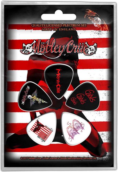 Actual product image Rock Off Red,White & Crue Plectrum Pack (1 mm)