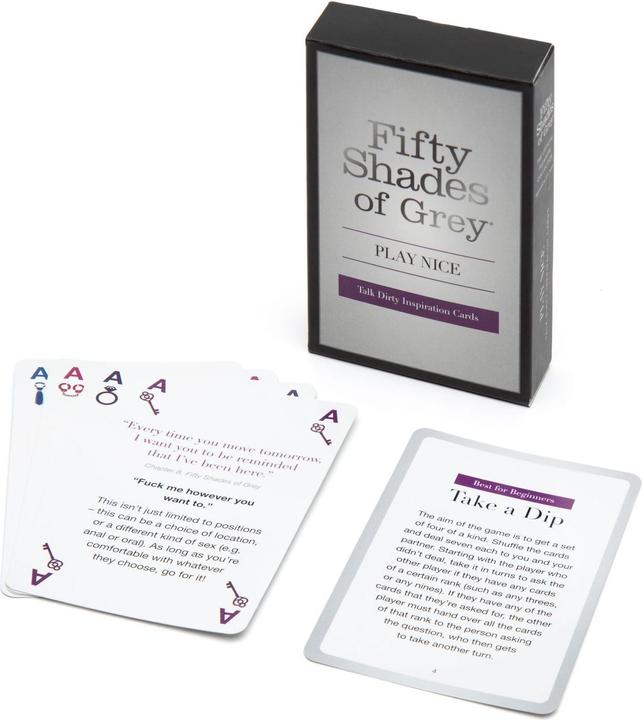 Actual product image Fifty Shades of Grey Play Nice Talk Dirty Inspiration Cards (Other, English)