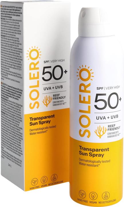 Immagine prodotto Solero Transparent Sonnensp SPF50+ 150ml (Spray solare, SPF 50+, 200 ml)