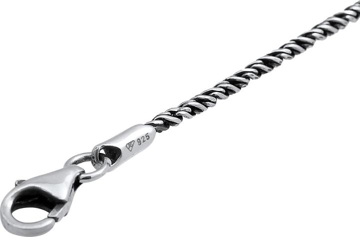 Produktbild Kuzzoi Halskette Herren Basic Kordelkette Gedreht Fein 925 Silber (925er Sterling Silber, 55 cm)