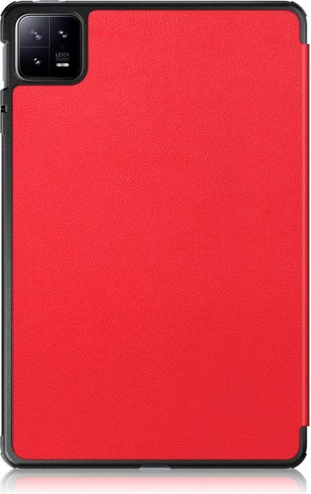 Actual product image Cover-Discount Xiaomi Pad 6 - Tri-fold Smart Case red (Xiaomi Pad 6, Xiaomi Pad 6 Pro)