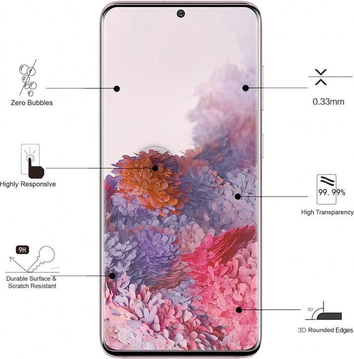 Produktbild Eiger 3D GLASS Klare Bildschirmschutzfolie Handy/Smartphone Samsung 1 Stück(e)