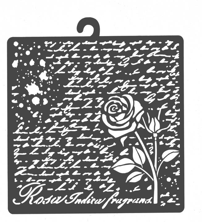 Produktbild Stamperia Schablone "Rosen Gruss"