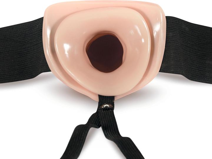 Actual product image Blush Dr. Skin Hohler StraponDildo mit Gurtzeug 18 cm Beige