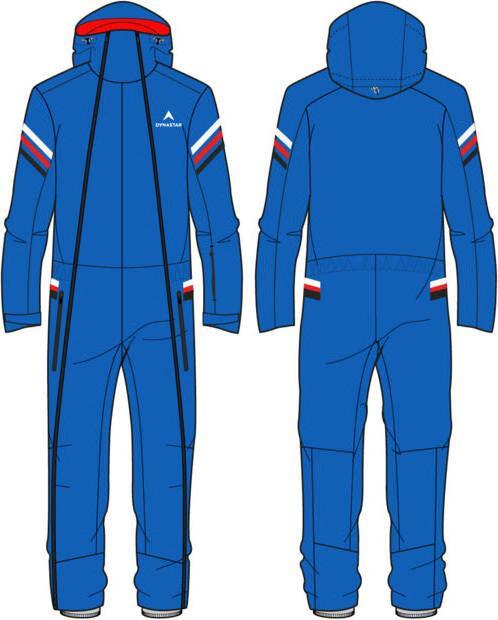 Dynastar Einteiliger Skianzug für Erwachsene - Blau (XL)