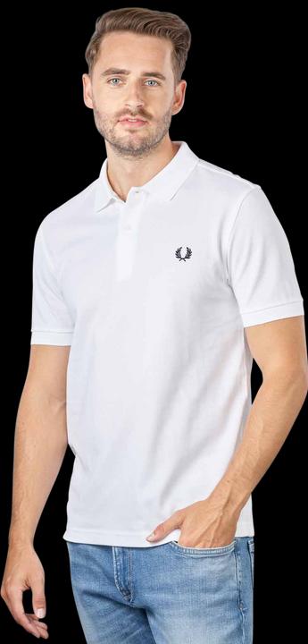 Actual product image Fred Perry Plain Polo Shirt white (XL)
