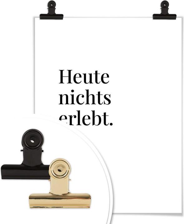 Produktbild Trenddeko Heute nichts erlebt (100 x 120 cm)
